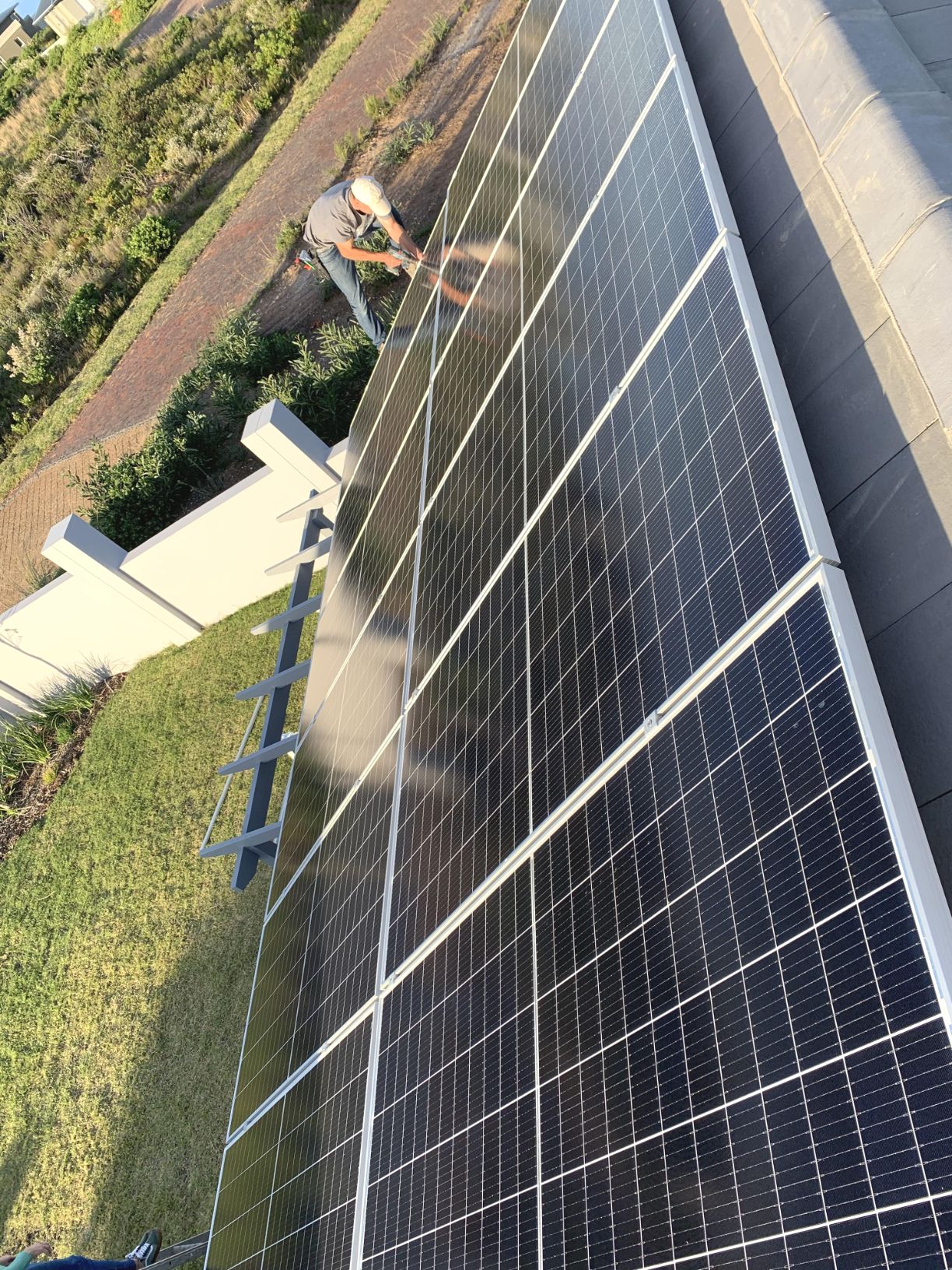 Final touches to 12 PV Panels
