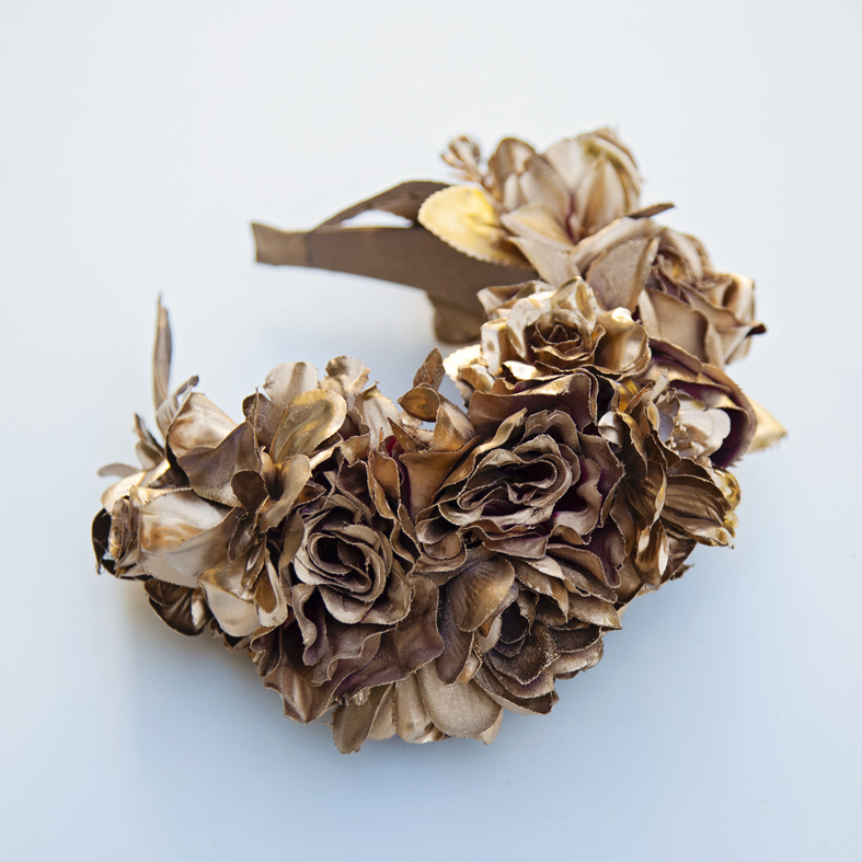 Flower Crown - Gold Chrome  - MTO