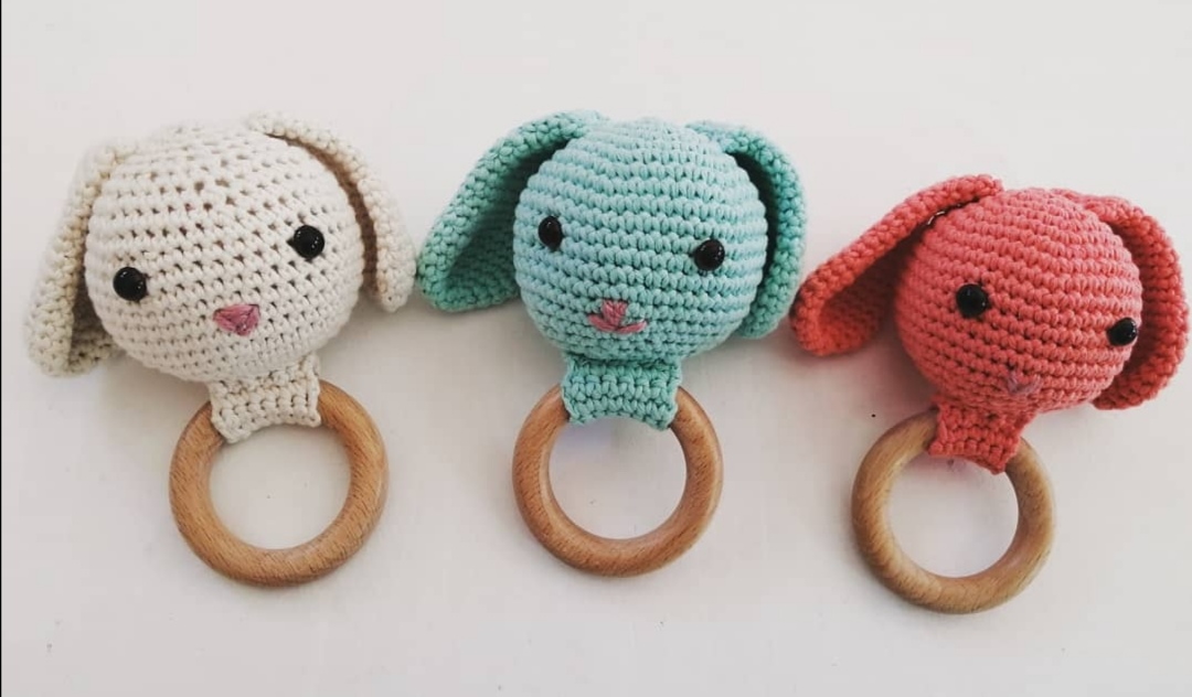 Bunny Teether crochet