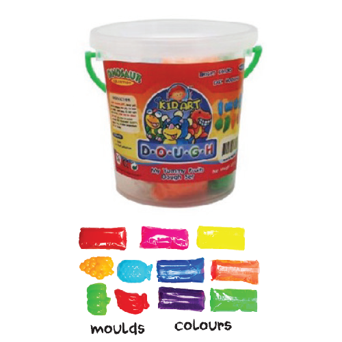 KID ART MODELLING CLAY 500G WITH MOULDS