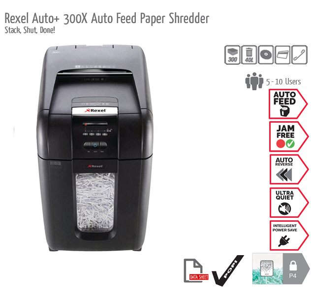 Rexel Auto+ 300X Shredder
