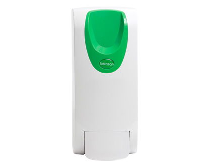 White and Green Betasan Manual Gel Dispenser