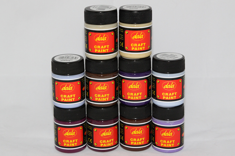 Craft Paint - Shades of Purple and Brown (50ml)