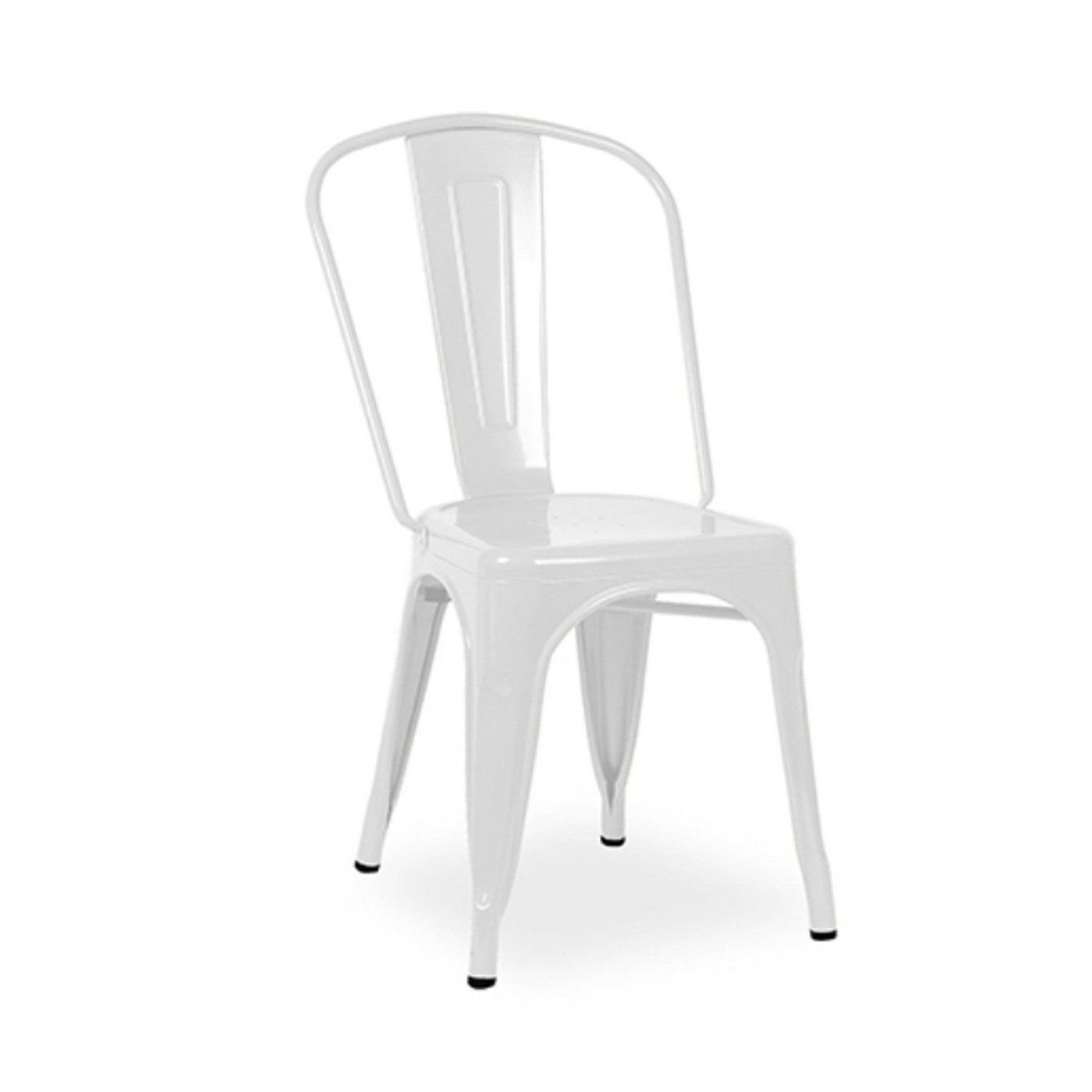 White Steel Xavier Cafe Chair.