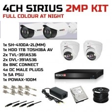 PROVISION - CCTV SIRIUS KIT 4CH