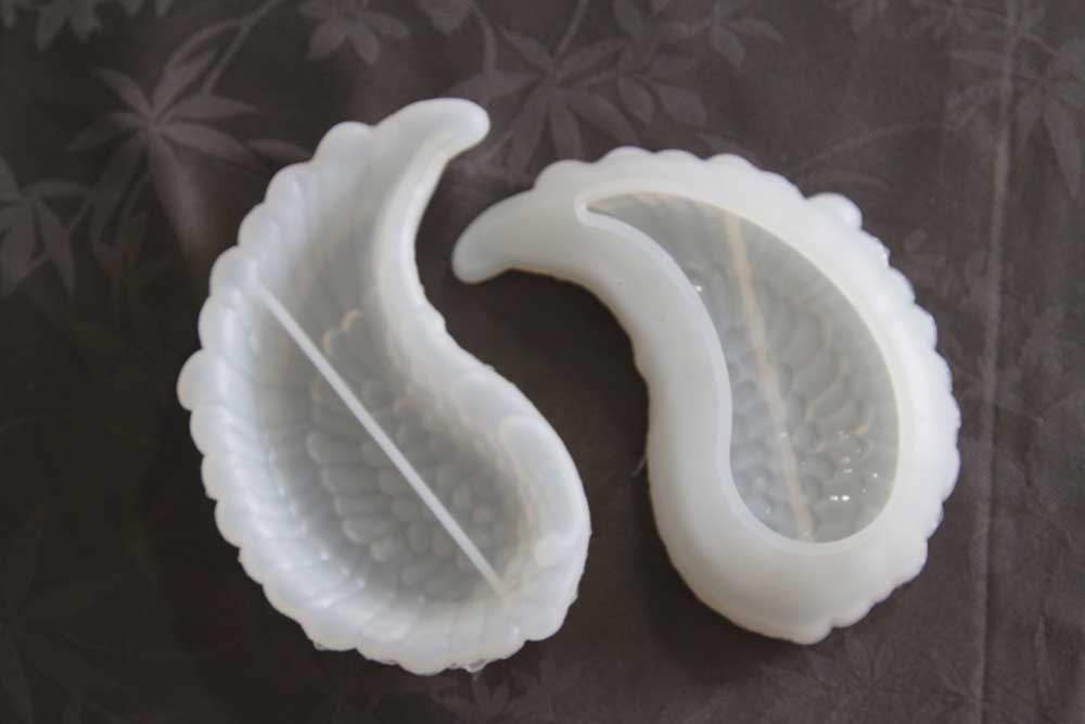 Silicone Mould - Single Angel side Wing Jewelry Tray