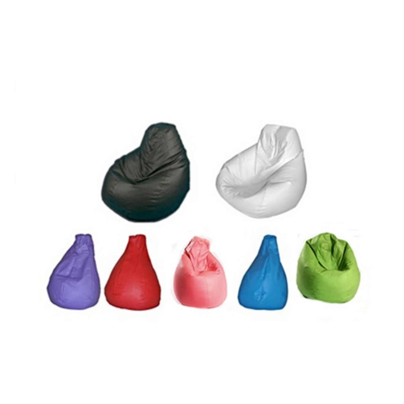 Various Colors Leather Bean Bag.