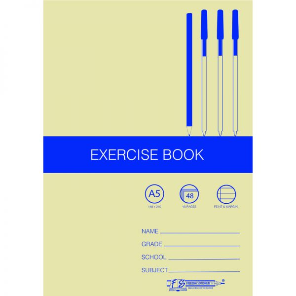 48 PAGE A5 EXERCISE BOOK F/M