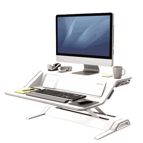 Lotus™ DX Sit-Stand Workstation – White