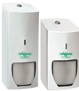 White Twinsaver Toilet Roll Dispenser