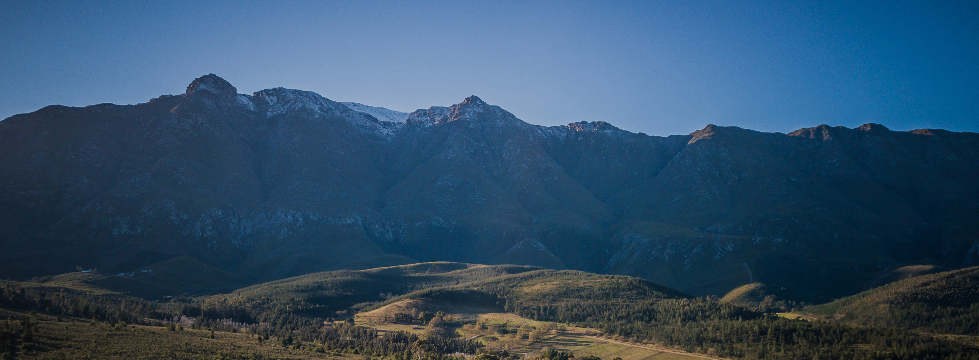 Image of the Langeberg Mountains from Swellendam