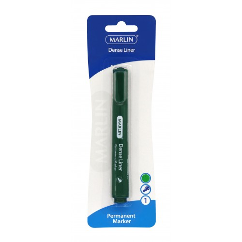 MARLIN DENSE LINERS PERMANENT MARKERS 1's, GREEN