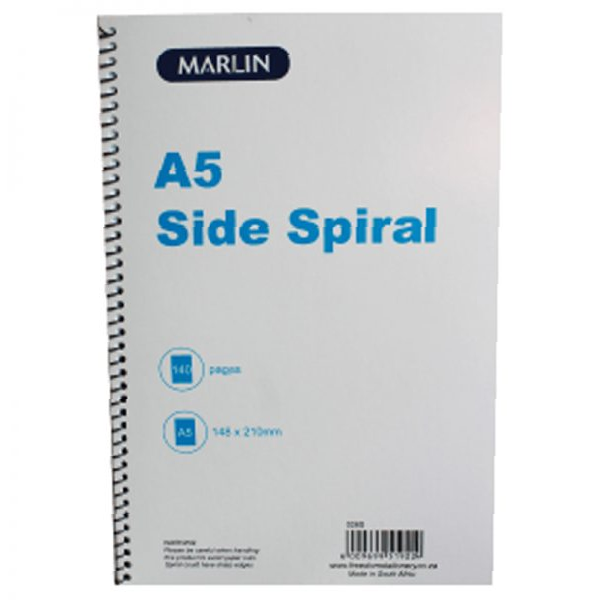 MARLIN A5, 140 PAGE SIDE SPIRAL SHORT HAND PAD