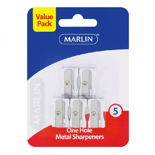 MARLIN METAL SHARPENERS VALUE PACK 5's 1 HOLE
