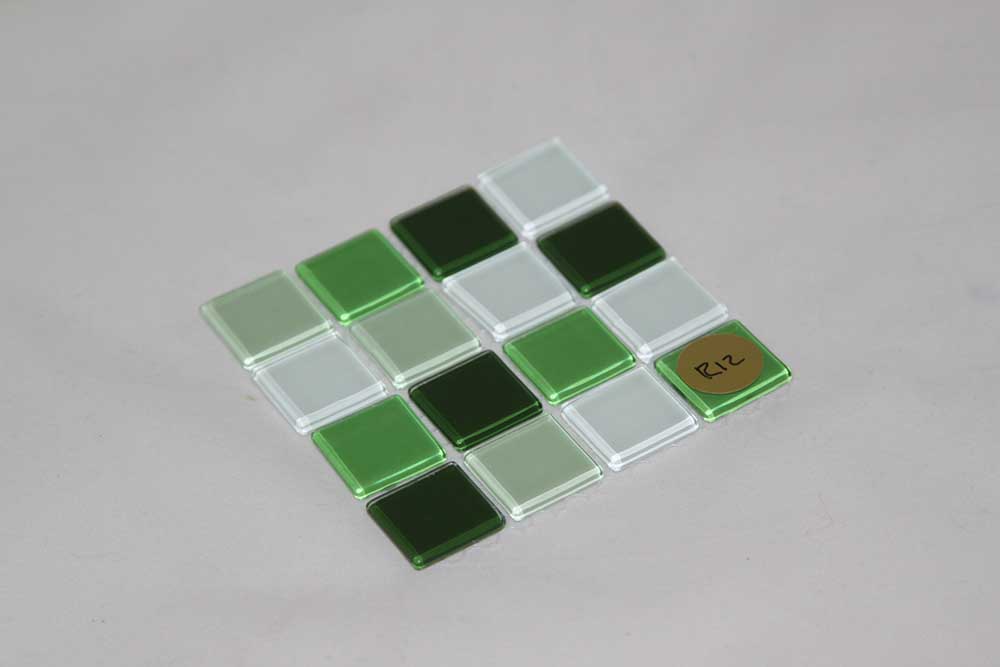Crystal Glass Green Mix