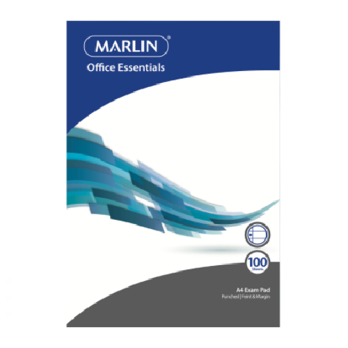 MARLIN 100L A4 EXAM PADS PUNCHED