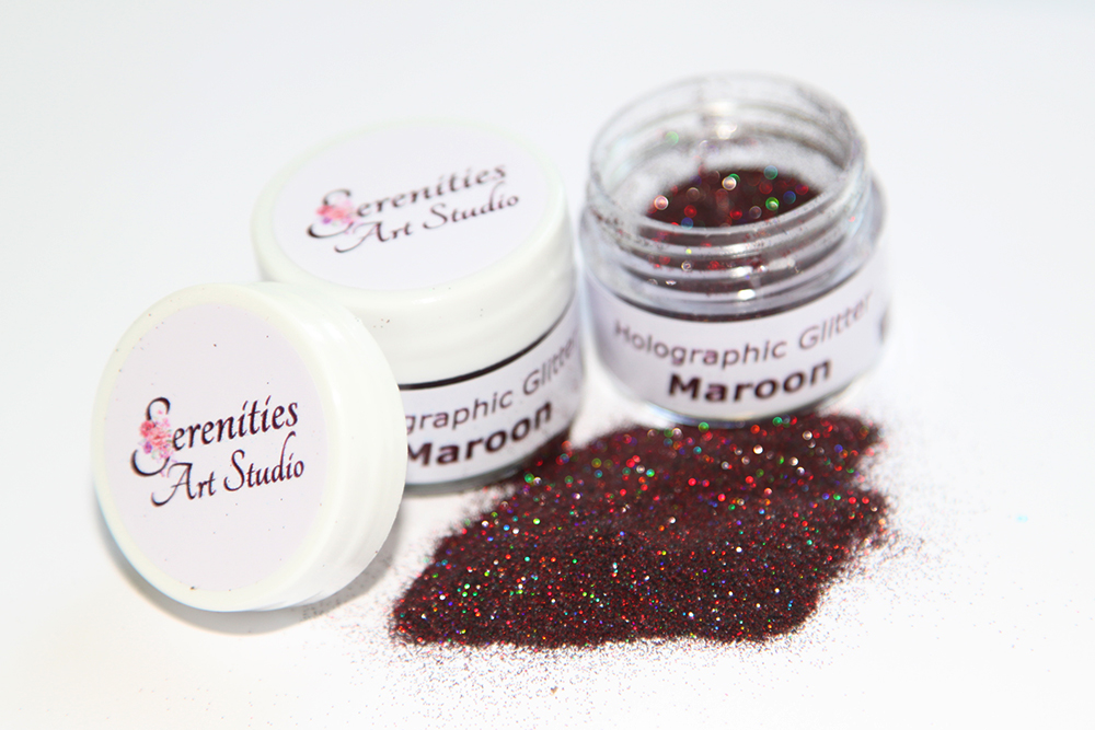 Holographic Glitter - Maroon
