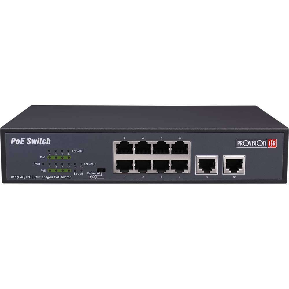 PROVISION - 8+2-Port 10/100Mbps PoE Switch