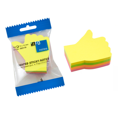 INFO NOTES HAND BRIGHT STICKY NOTE PAD 5825-39