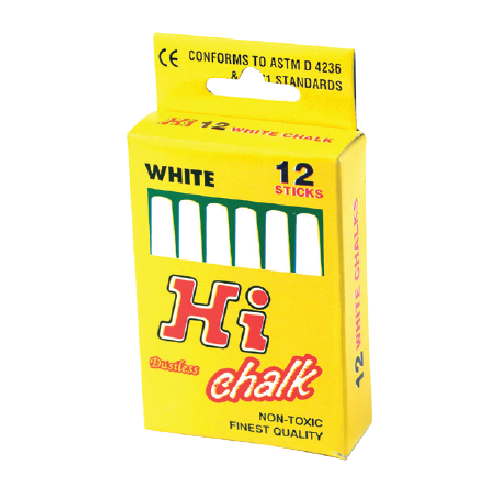 HI ART CHALK WHITE 12's