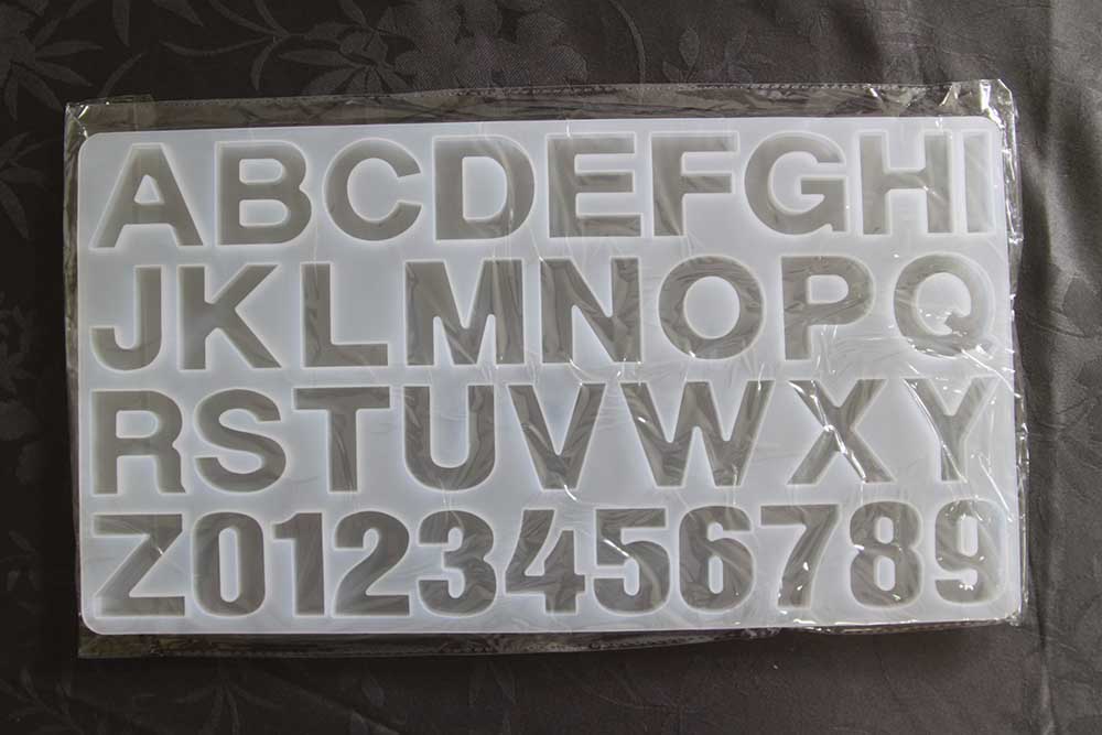 Silicone Mould - Extra Large Alphabet