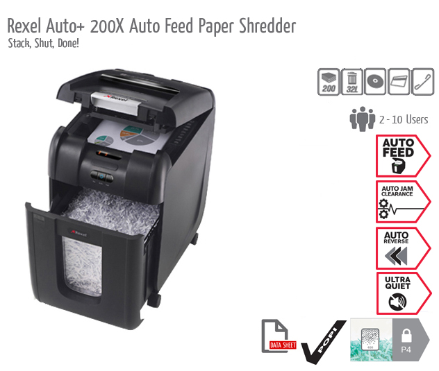 Rexel Auto+ 200X Shredder