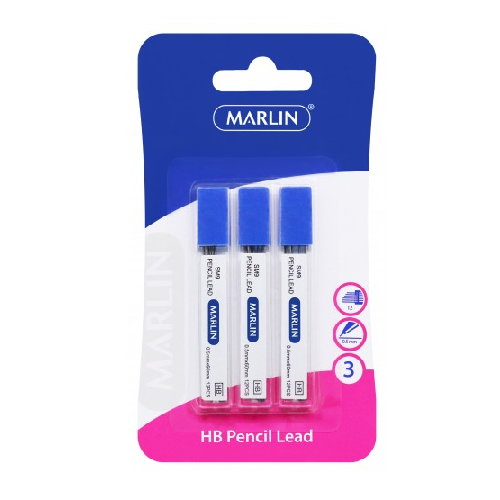 MARLIN PENCIL LEADS 0.5mm 12's IN TUBE 3 TUBES
