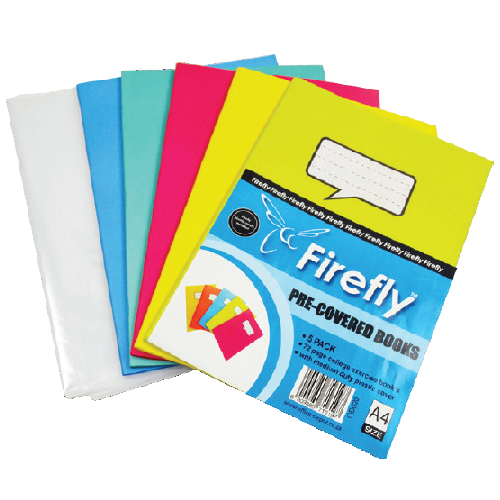 FIREFLY A4 PRECUT COLOUR BOOK COVER 5'S AND 3'S