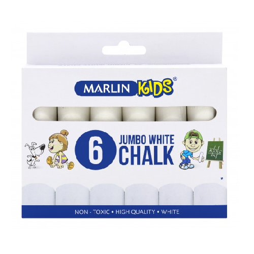 MARLIN KIDS JUMBO WHITE CHALK 6's