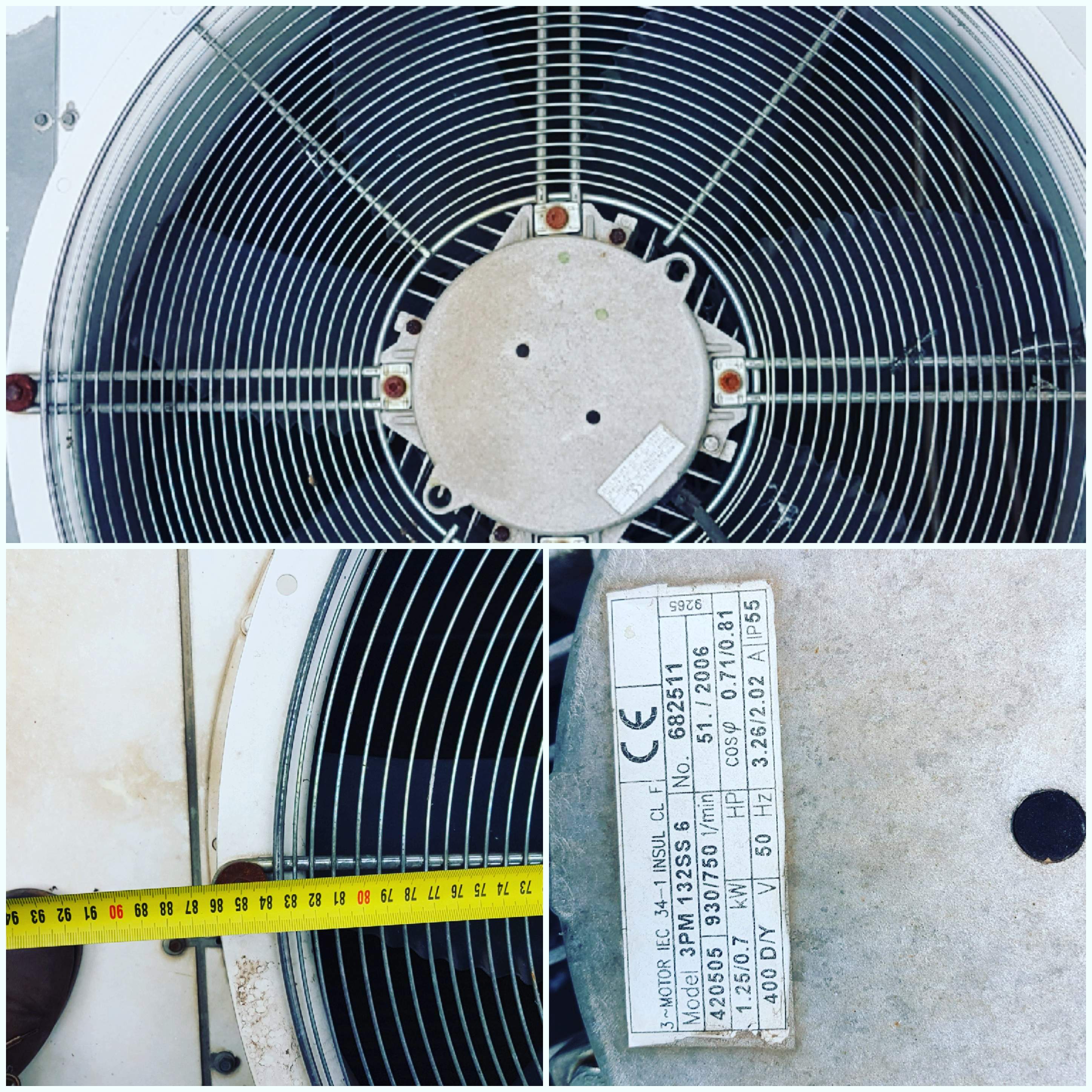 UNIVAC  Condenser Fan Replacement on a Trane Chiller