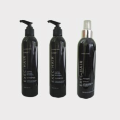 hair stimulating pack contains shampoo, creme and tonic