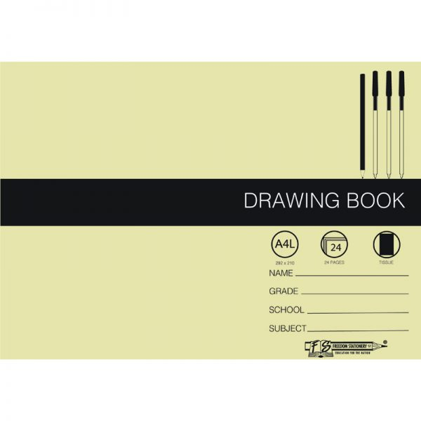 24 PAGE A4L DRAWING BOOKS - TISSUE