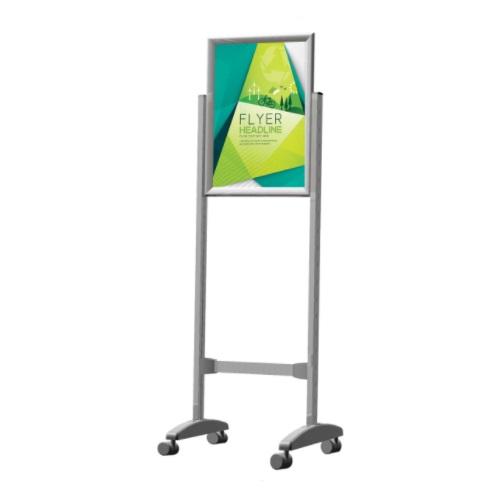 PARROT POSTER FRAME STAND (DOUBLE SIDED - WITH OR WITHOUT CASTORS)