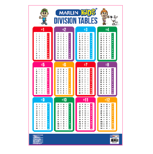 MARLIN KIDS CHART: DIVISION TABLES