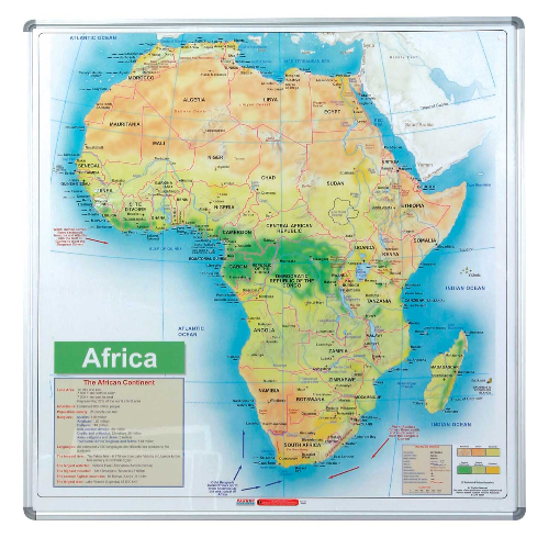 PARROT MAP OF AFRICA