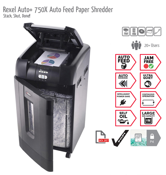 Rexel Auto+ 750X Shredder