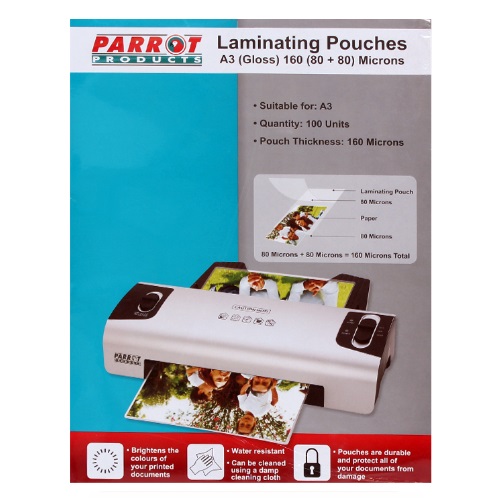 PARROT LAMINATING POUCH A3 305x426 160(80+80) MIC PACK 100