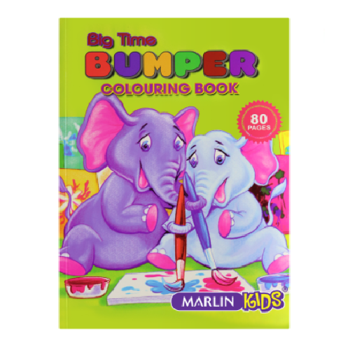 MARLIN KIDS BIG-TIME BUMPER COLORING BOOK 80 PAGES
